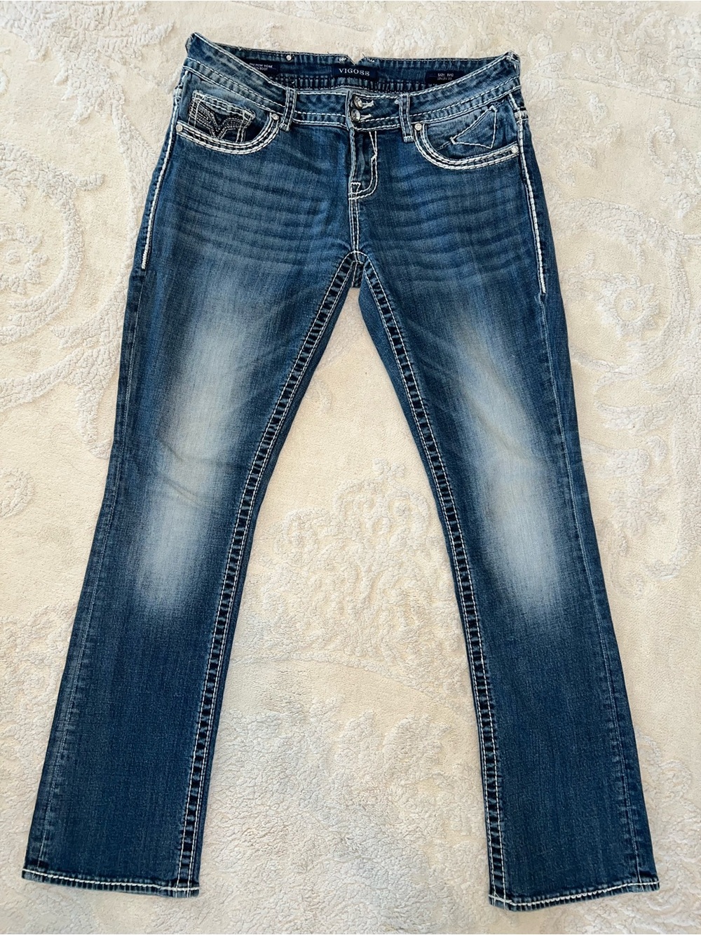Buckle Vigoss Women’s Blue Boot Cut Jeans! Size 11/12 Length 33. Excellent